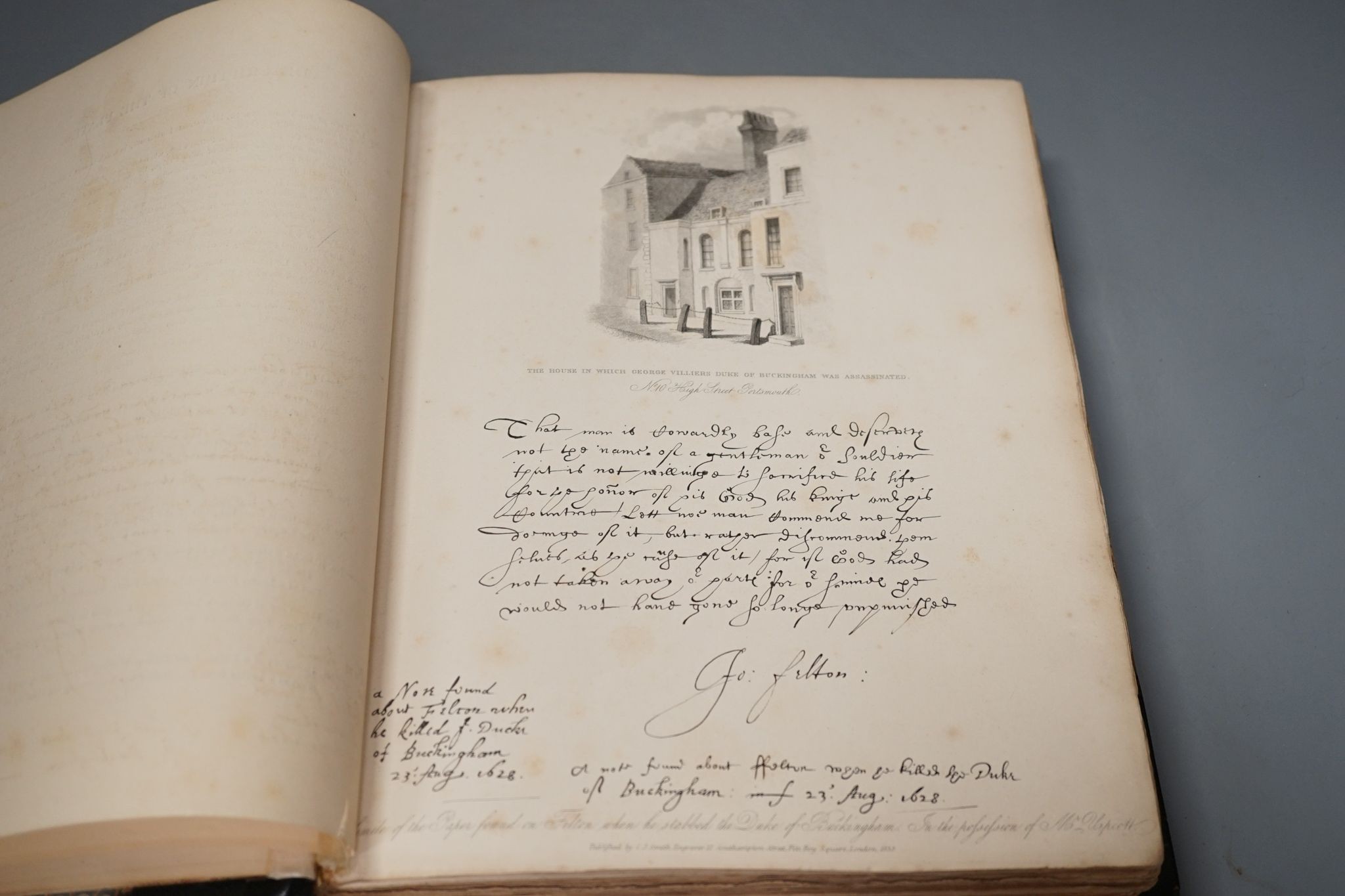 Smith, Charles John - Historical and Literary Curiosities, consisting of fac-similes of original documents; scenes of ... interesting localities; and the ... portraits, and monuments